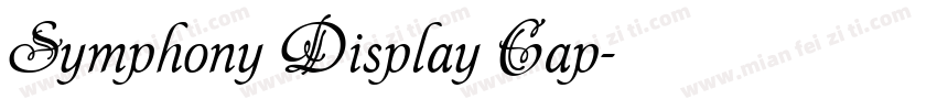Symphony Display Cap字体转换